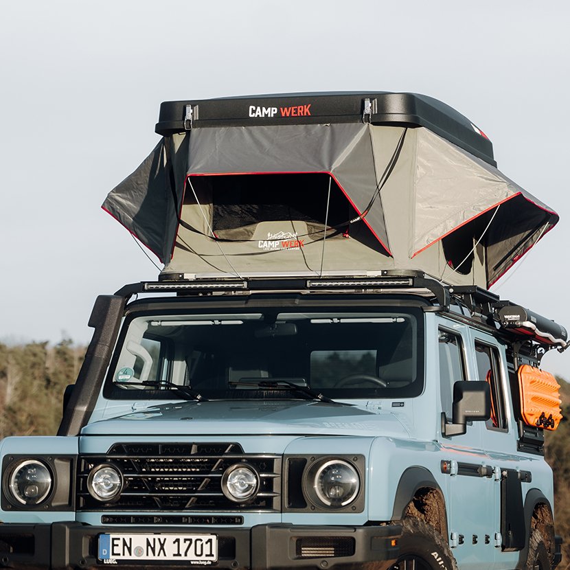 Impermeable. Disfrute de la lluvia con seguridad en la tienda de techo: carcasa rígida hermética, paredes repelentes al agua y techos contra la lluvia le protegen de manera fiable contra la humedad.