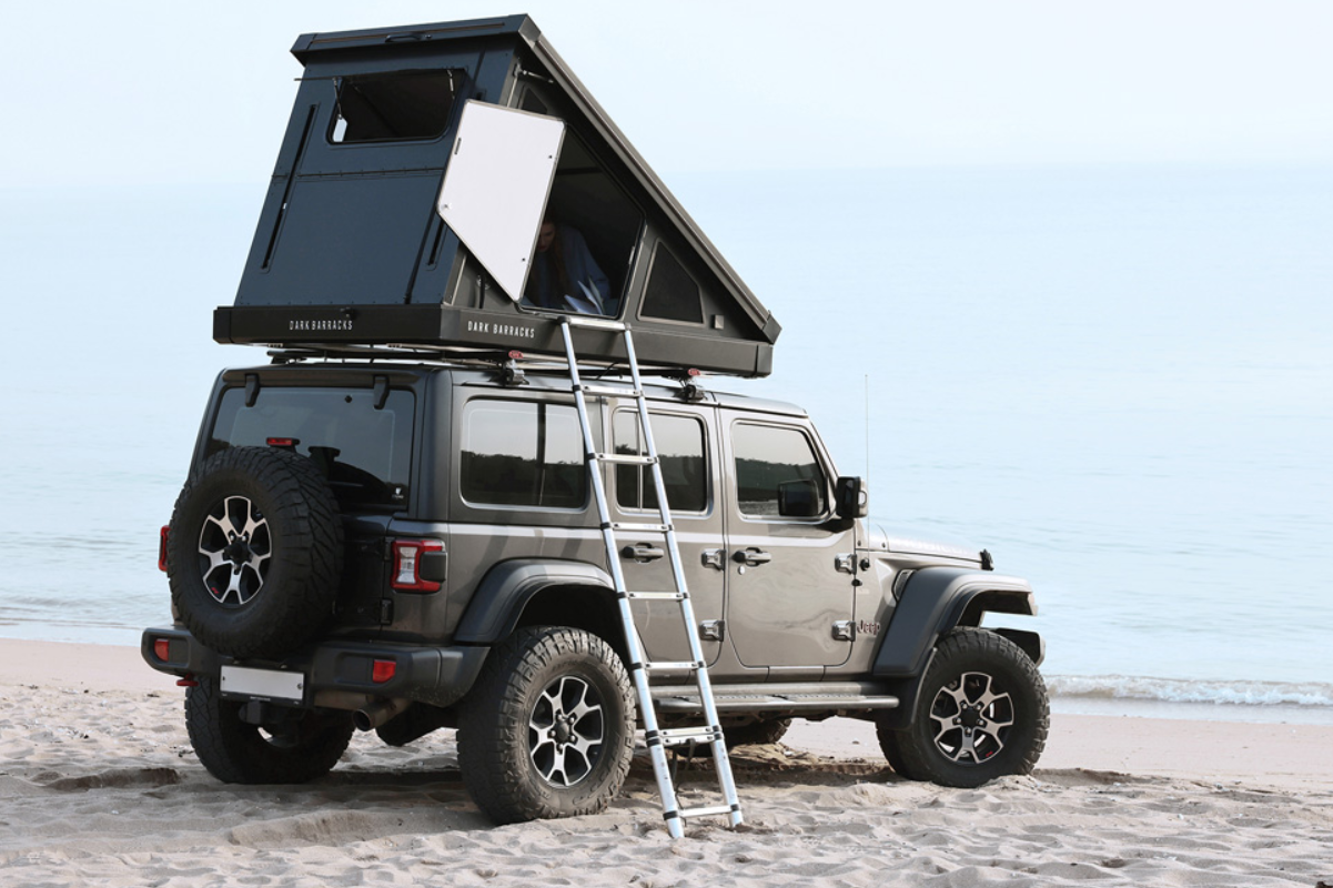 Tienda de techo de carcasa rígida Dark Side Barracks para 2 personas